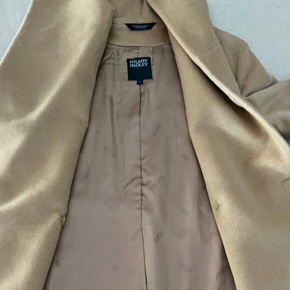 Hilary Radley Angora/Wool Blend Coat - Light Camel Colour - Size 6 / Medium - Picture 11 of 16